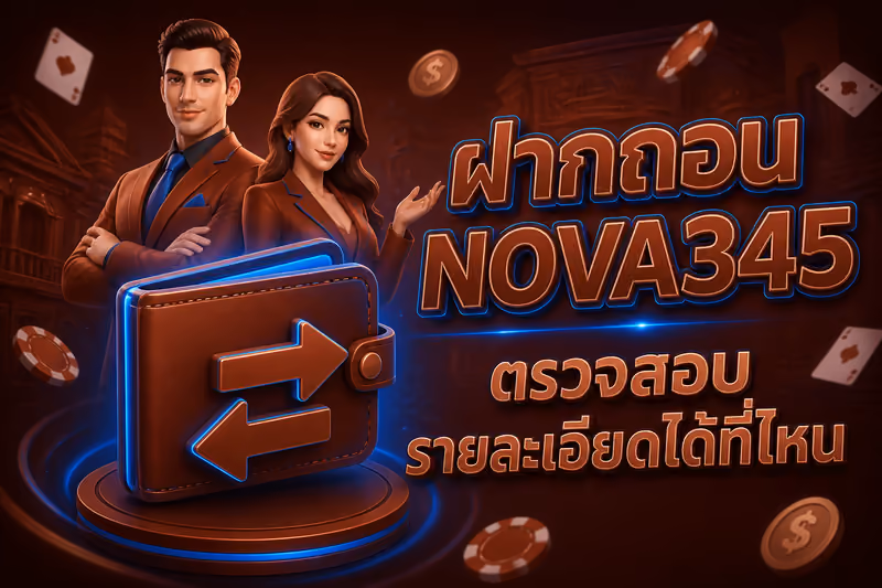 ฝากถอน NOVA345 ตรวจสอบรายละเอียดได้ที่ไหน